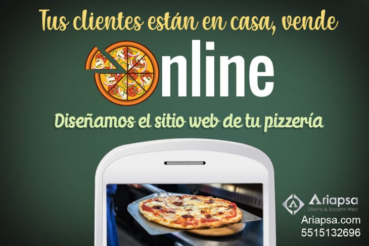 Diseño de páginas web para mi pizzería Ariapsa México