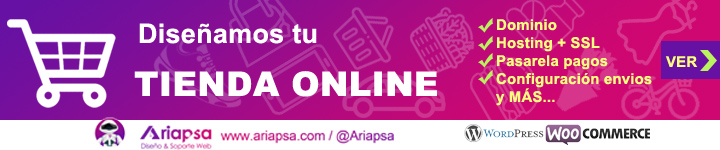 ADs Diseño de tiendas online México Ariapsa
