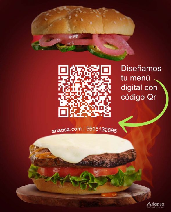 ADS Diseño de Menús para hamburguesas en México Ariapsa