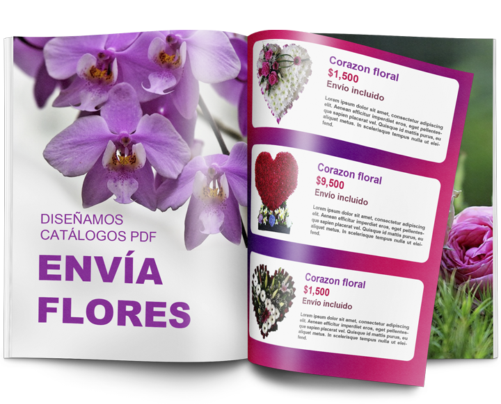 Diseño de catálogos para florería PDF ariapsa México