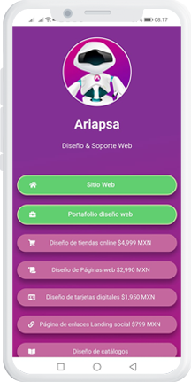 Demos de pagina de enlaces alternativa a linktree para instagram y tik tok