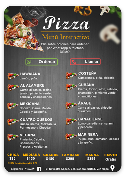 Pizzas Plus Menu iinteractivo PDF by Ariapsa 1