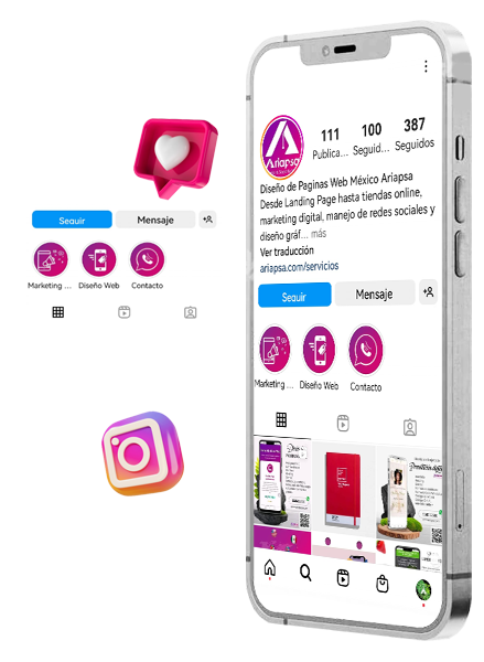 Diseño Highlights Instagram ariapsa mexico 1