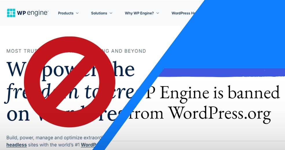 WP Engine prohibido en WordPress org