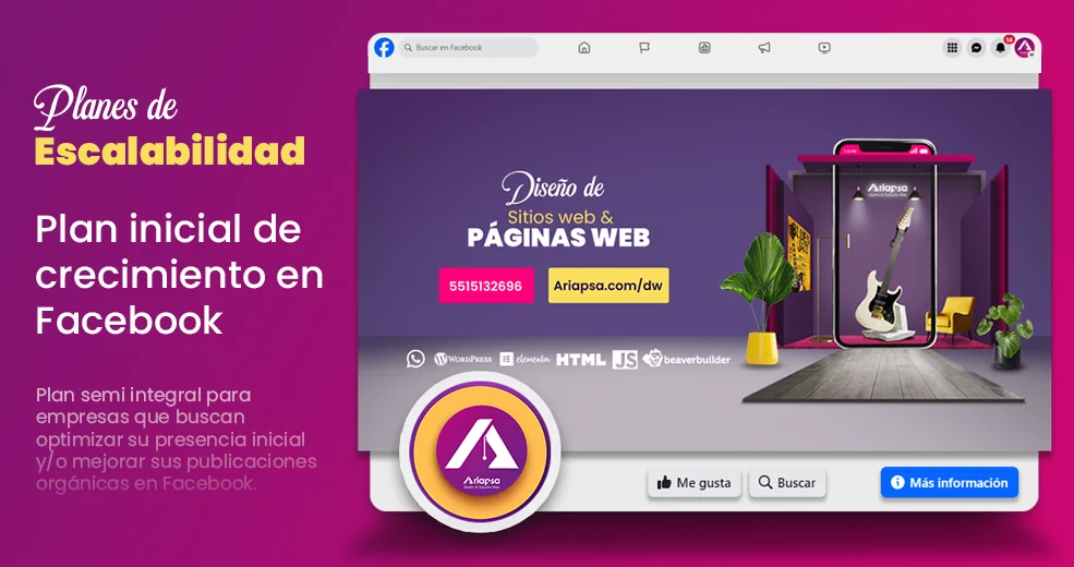 WEBP Destacado Plan inicial de crecimiento de facebook ariapsa mexico