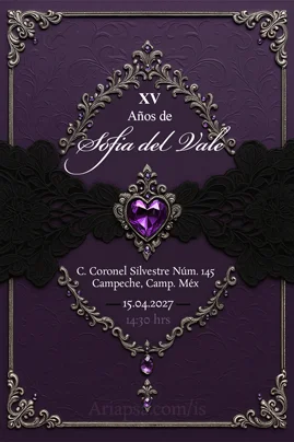 Diseño de invitaciones JPG Ariapsa Dark Elegance webp