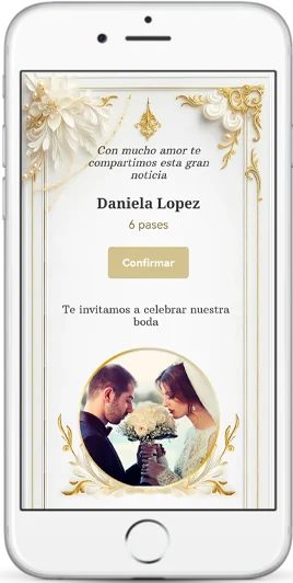 boda Invitaciones digitales Personalizado con Pases QR por Ariapsa
