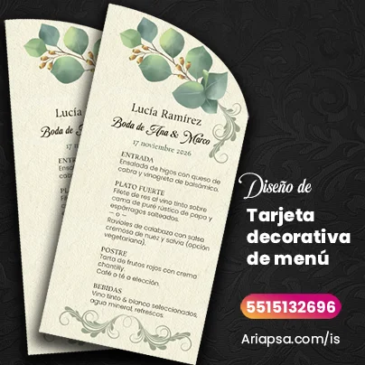 tarjeta decorativa de menú boda tradicional ariapsa (1)
