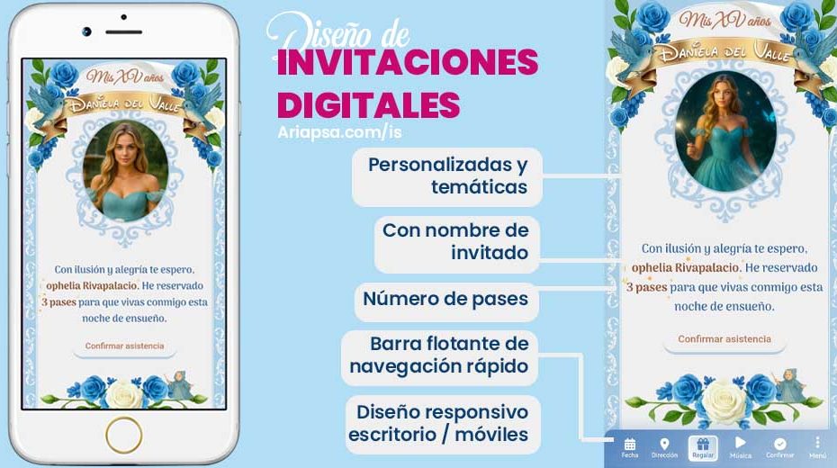 blog invitaciones xv años nombre de invitado y pases ariapsa