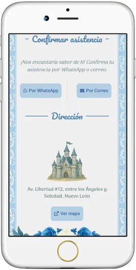 Confirmación asistencia de invitaciones digitales con nombre de invitado y pases