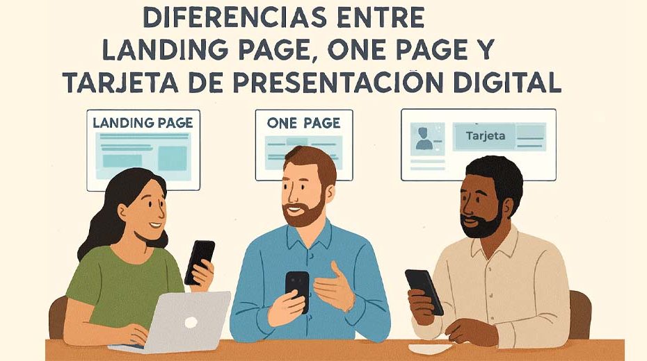 Diferencia entre landing page one page y tarjeta de presentacion mexico por ariapsa