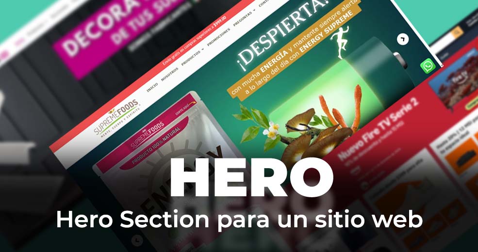 ¿Qué es el diseño de Hero Section para un sitio web?