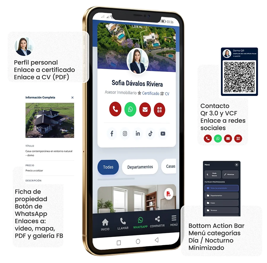 WhatsHouse diseño de sitio para inmobiliarias ariapsa