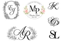 Monogramas realizados para bodas