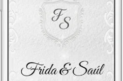 Invitación digital de boda estilo "Luxury Blind Emboss" (Relieve en seco)