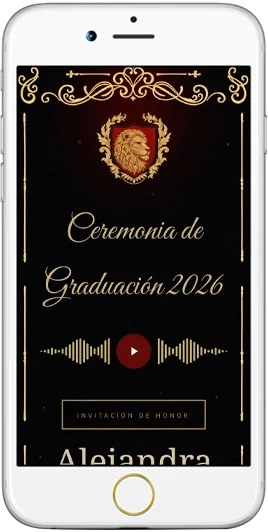 Invitación graduación universidad