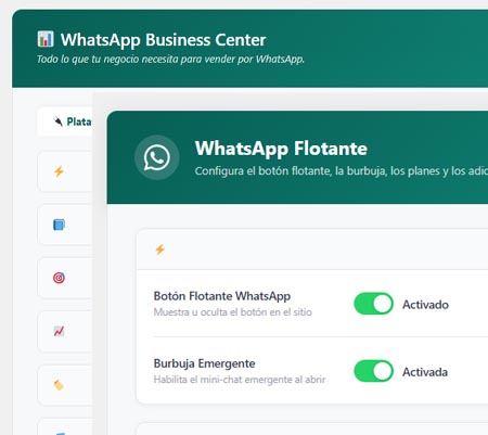 WhatsApp Business Center snippets