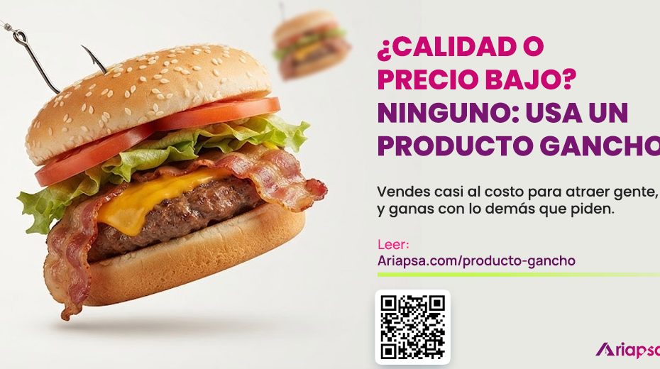 producto gancho en hamburguesas ariapsa mexico 1