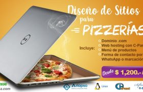 Diseño de sitios web para pizzerias Ariapsa