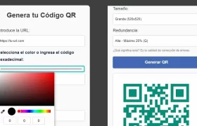 webp Generador de Qr clásico para url de sitio + color